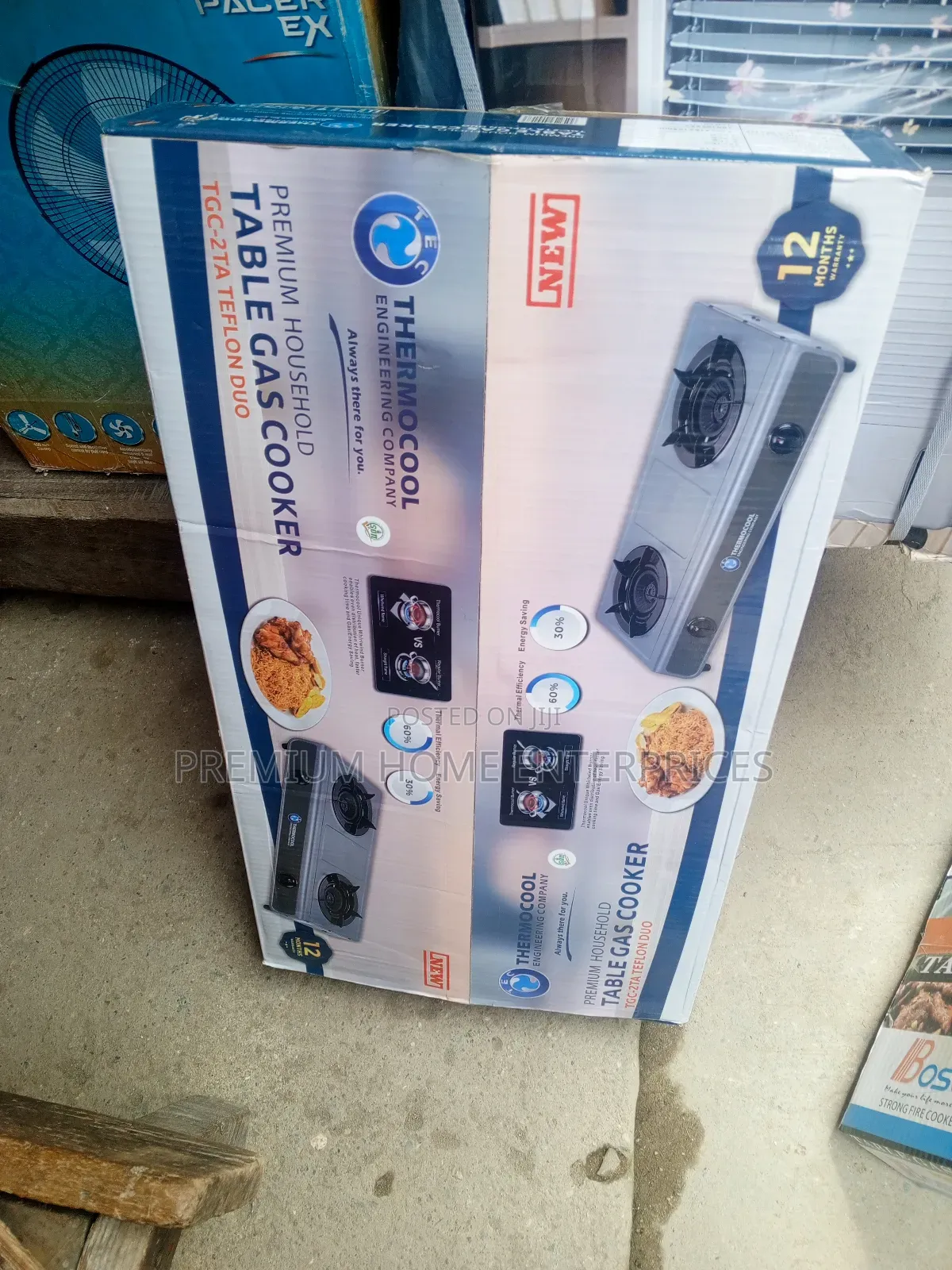 Thermocool Table Top Gas Cooker Nonstick