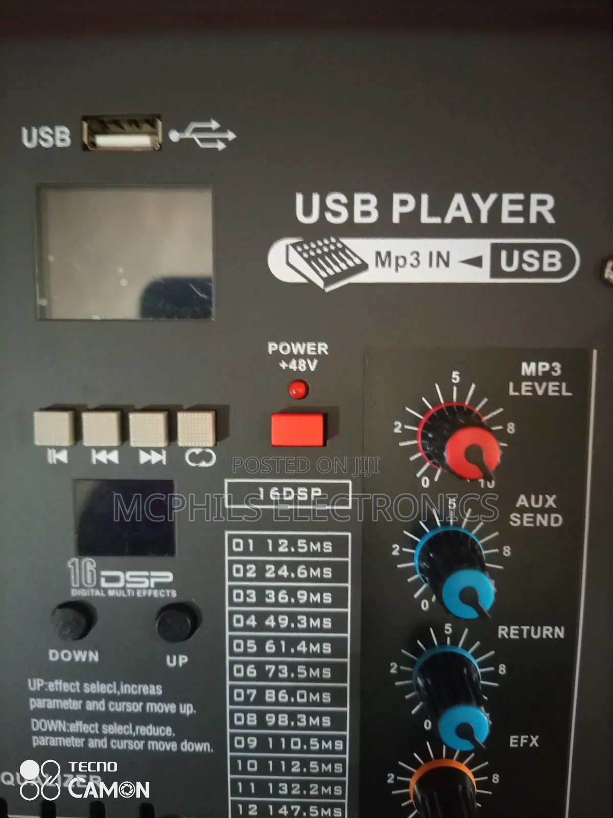 12 Channels Powered Audio Mixer Console.