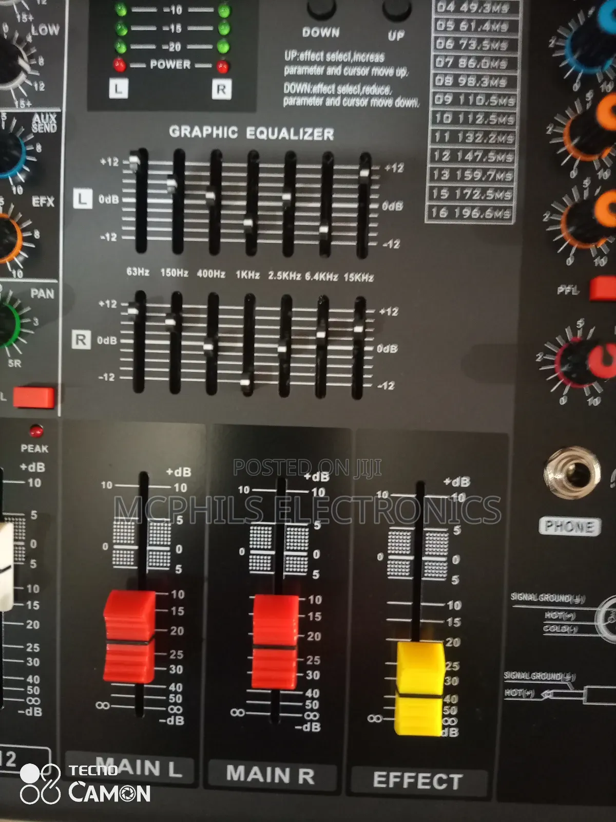 12 Channels Powered Audio Mixer Console.