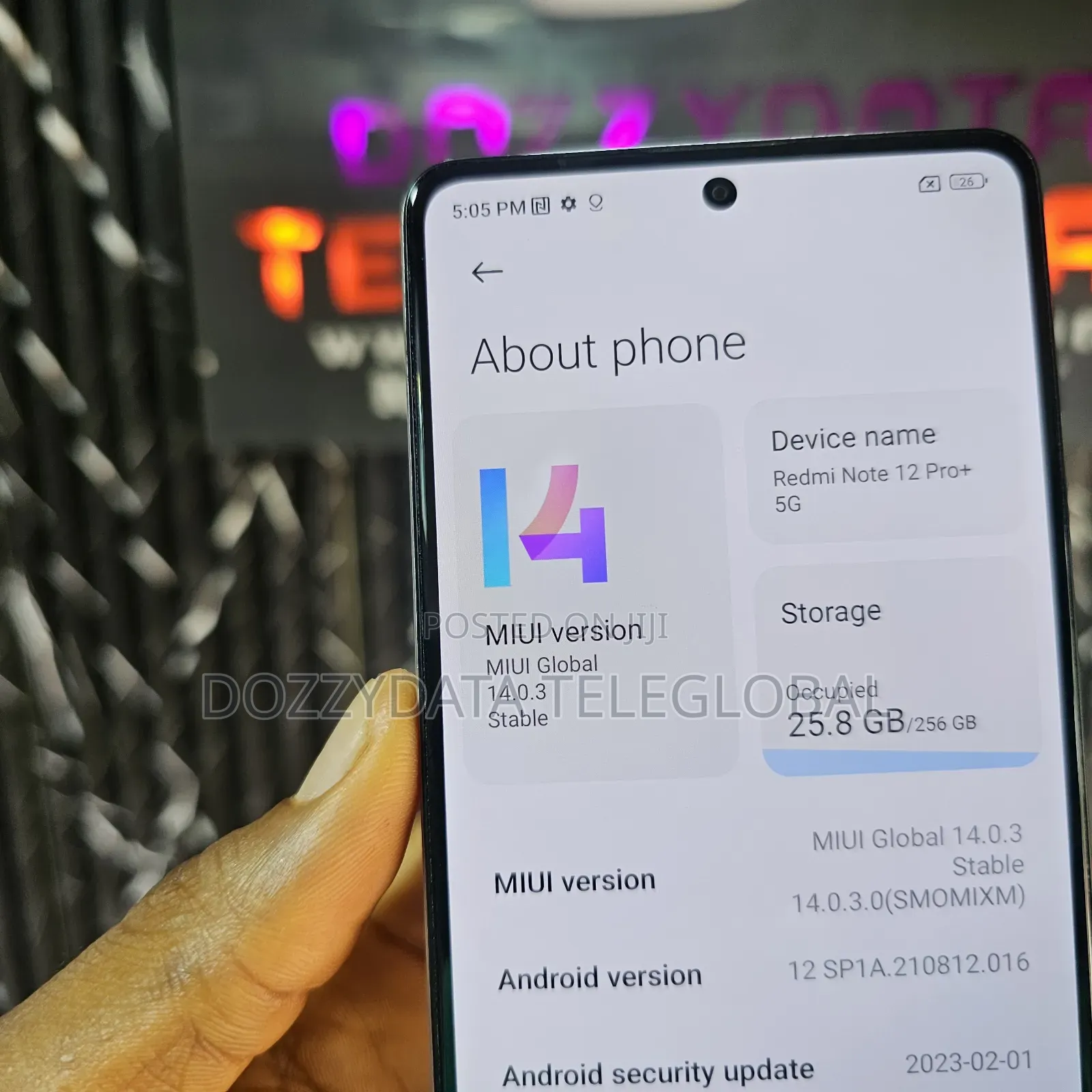 Xiaomi Redmi Note 12 Pro+ 5G 256 GB White