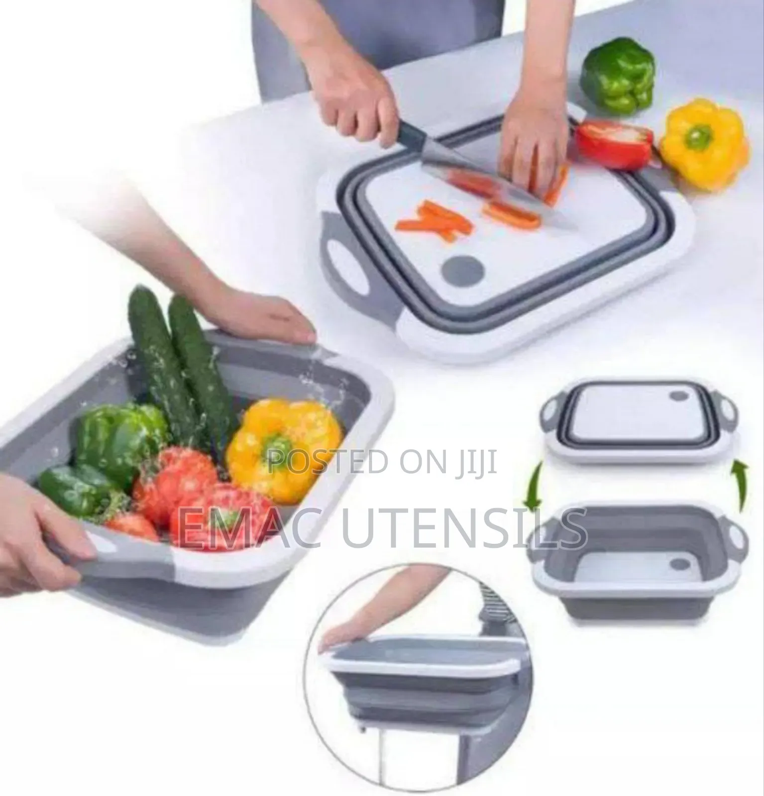 Collapsible
3 in 1
Drain Sink Cutting Board
And Fruit Basket