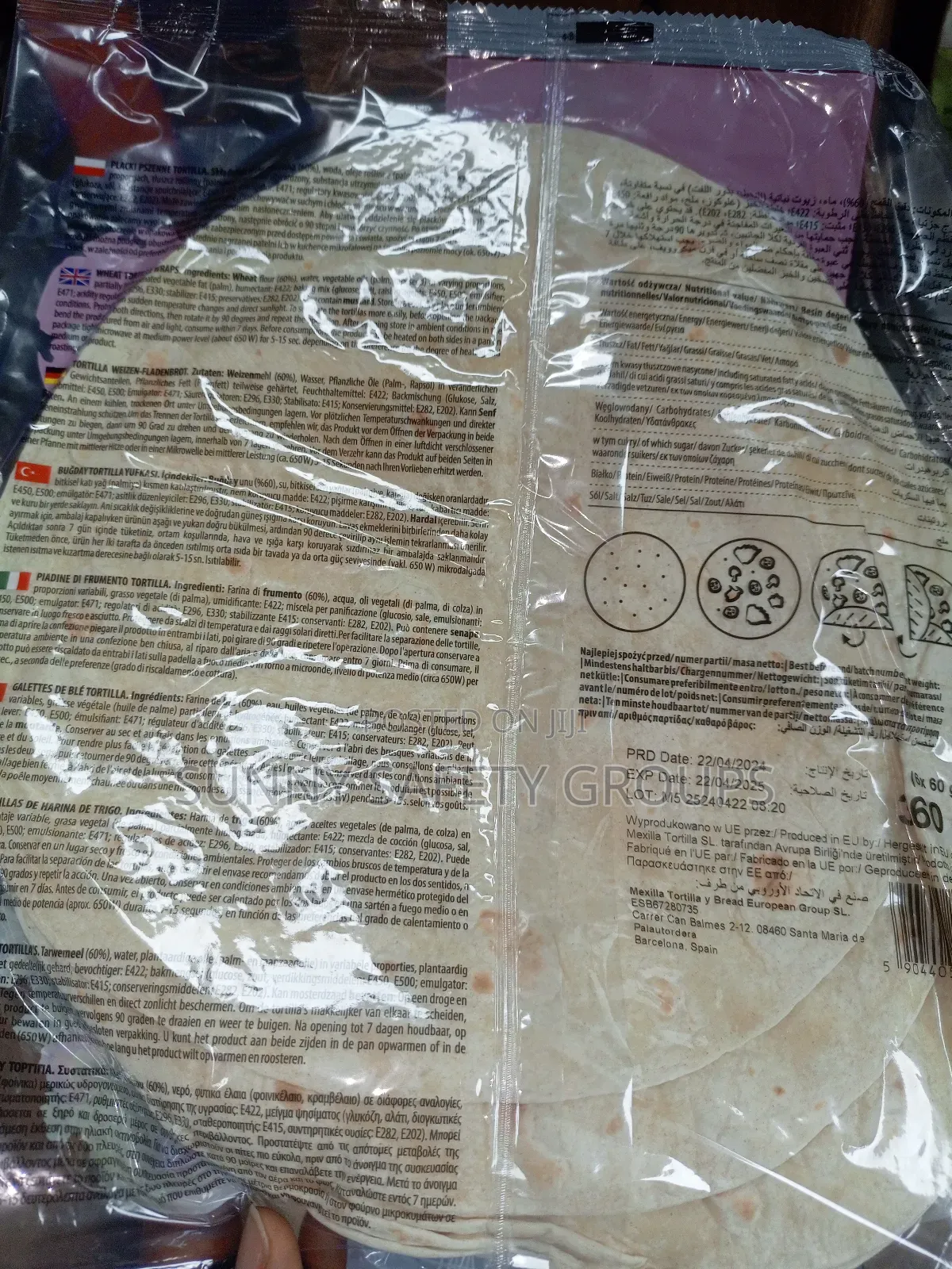 Love Tortilla Wraps by 30cm 6 Packs in Carton