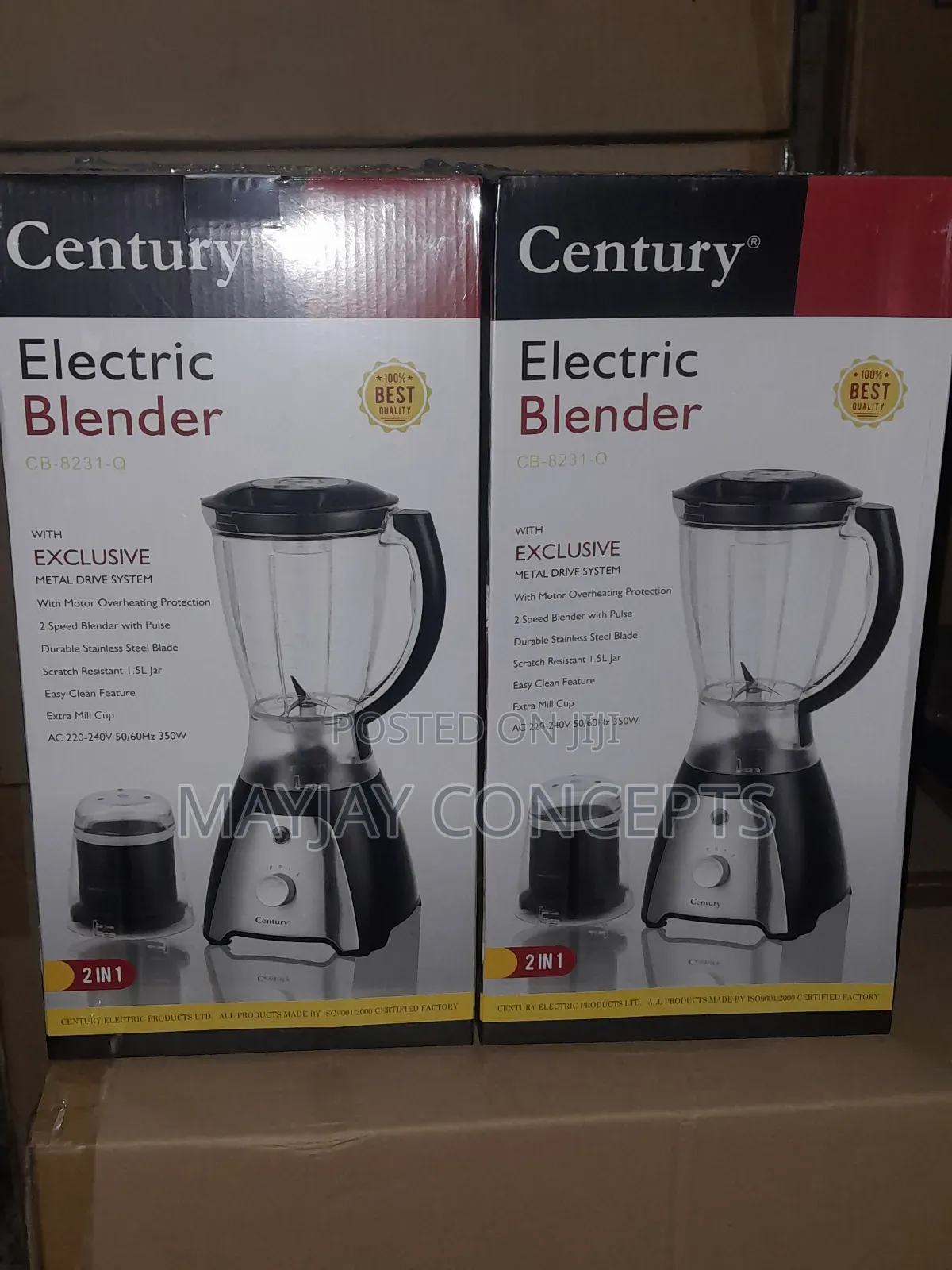 Century Electric Blender With Scratch Resistant Jar-8231q