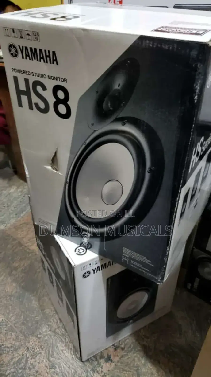 Hs8 Yamaha Powered Studio Monitor Speaker Black
