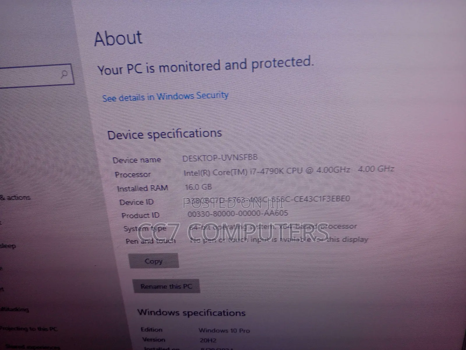 Desktop Computer Asus 16GB Intel Core I7 HDD+SSD 640GB