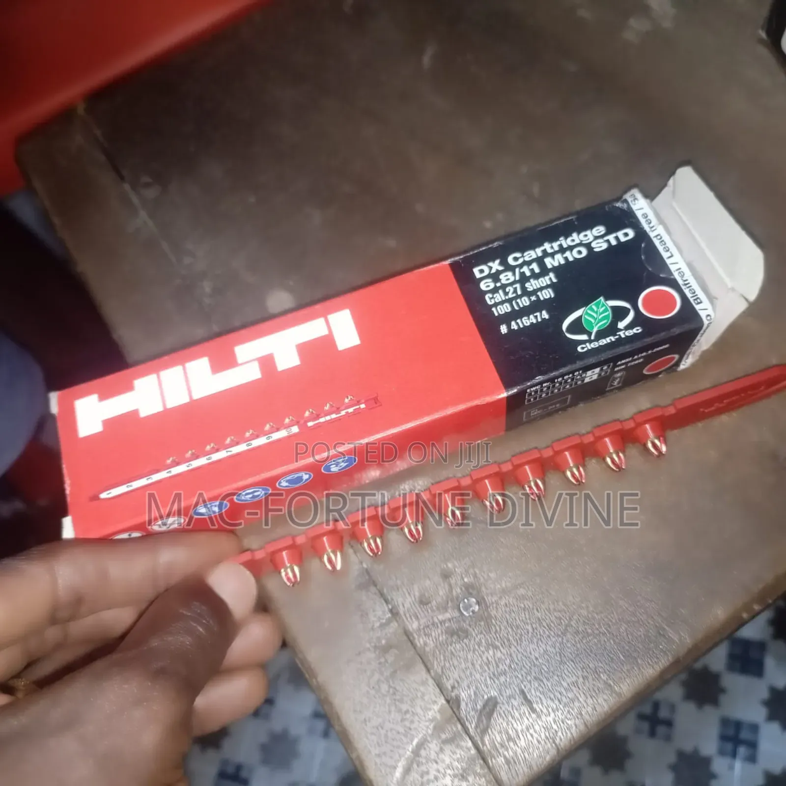 High Quality HILTI DX Cartridge 6.8/11 M10 STD Pins 100 PCS