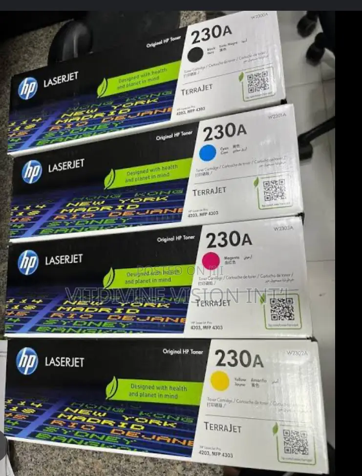 Hp 230a Magenta ,Cyan ,Yellow Laserjet Toner Cartridge