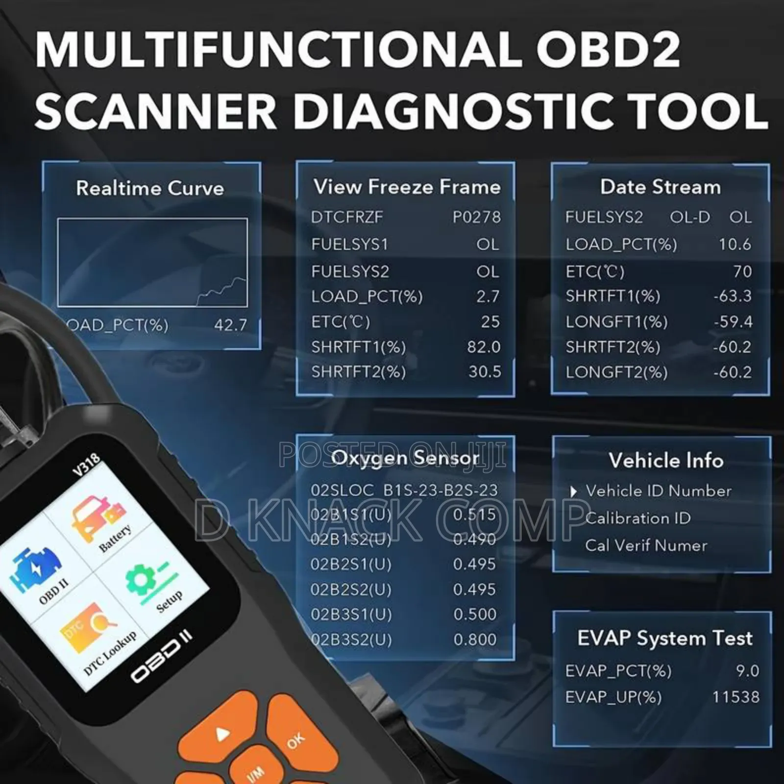 OBD2 V318 Diagnostic Scanner Tool Car Code Reader