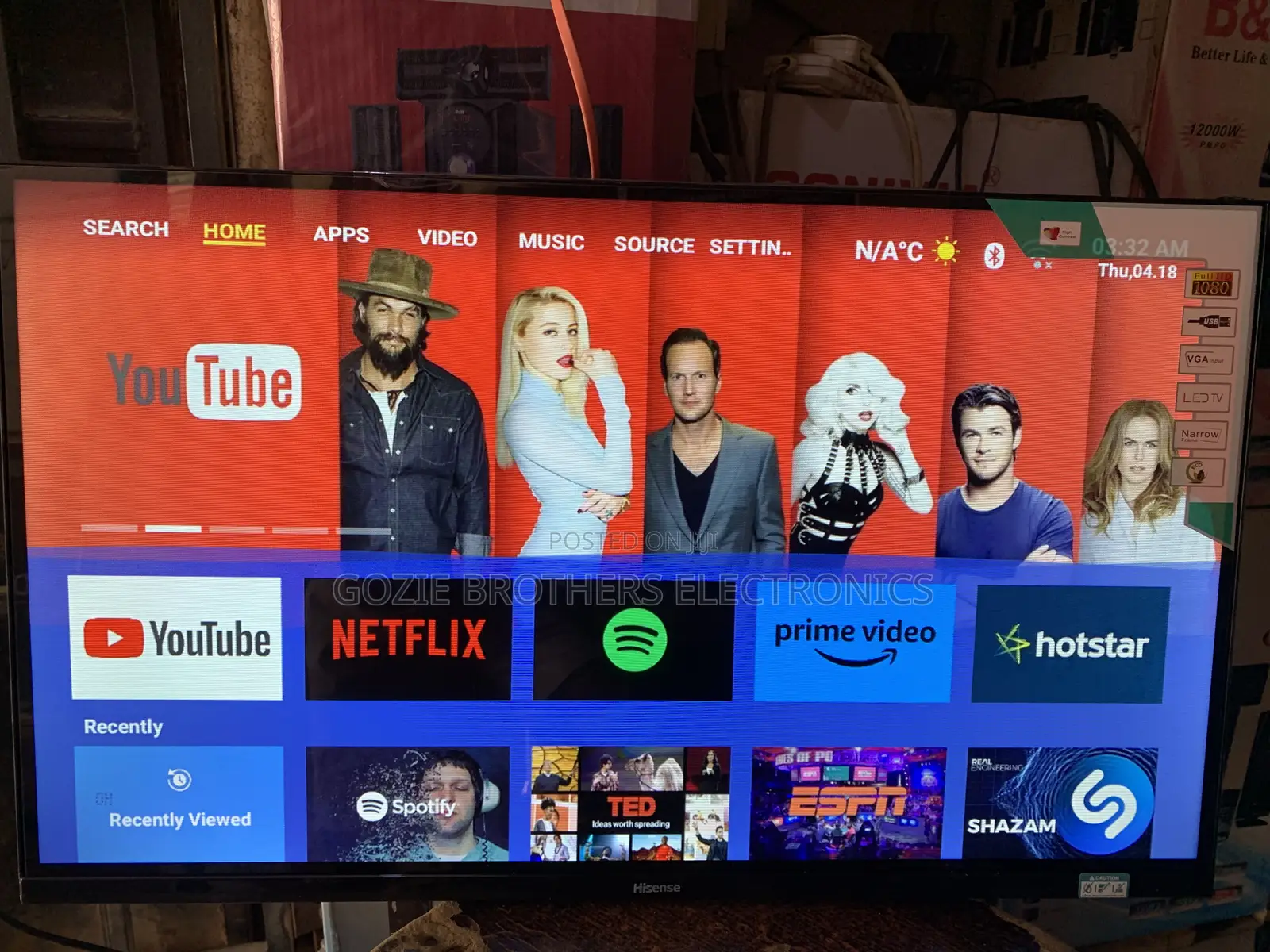 Hisense 32 Inches Smart Television With Bluetooth Connection