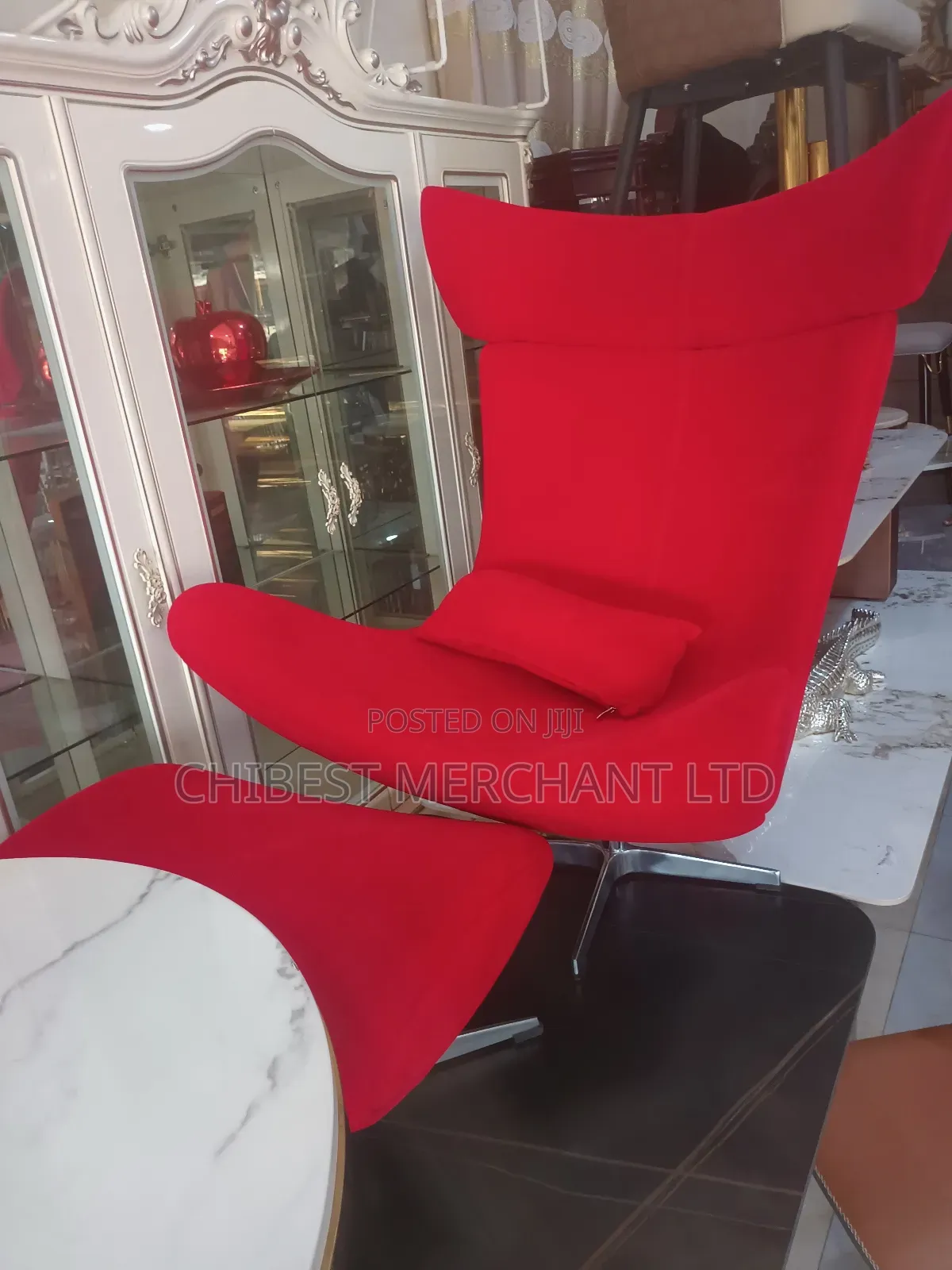 Luxury Executive Leather Relaxing Chair With Footrest