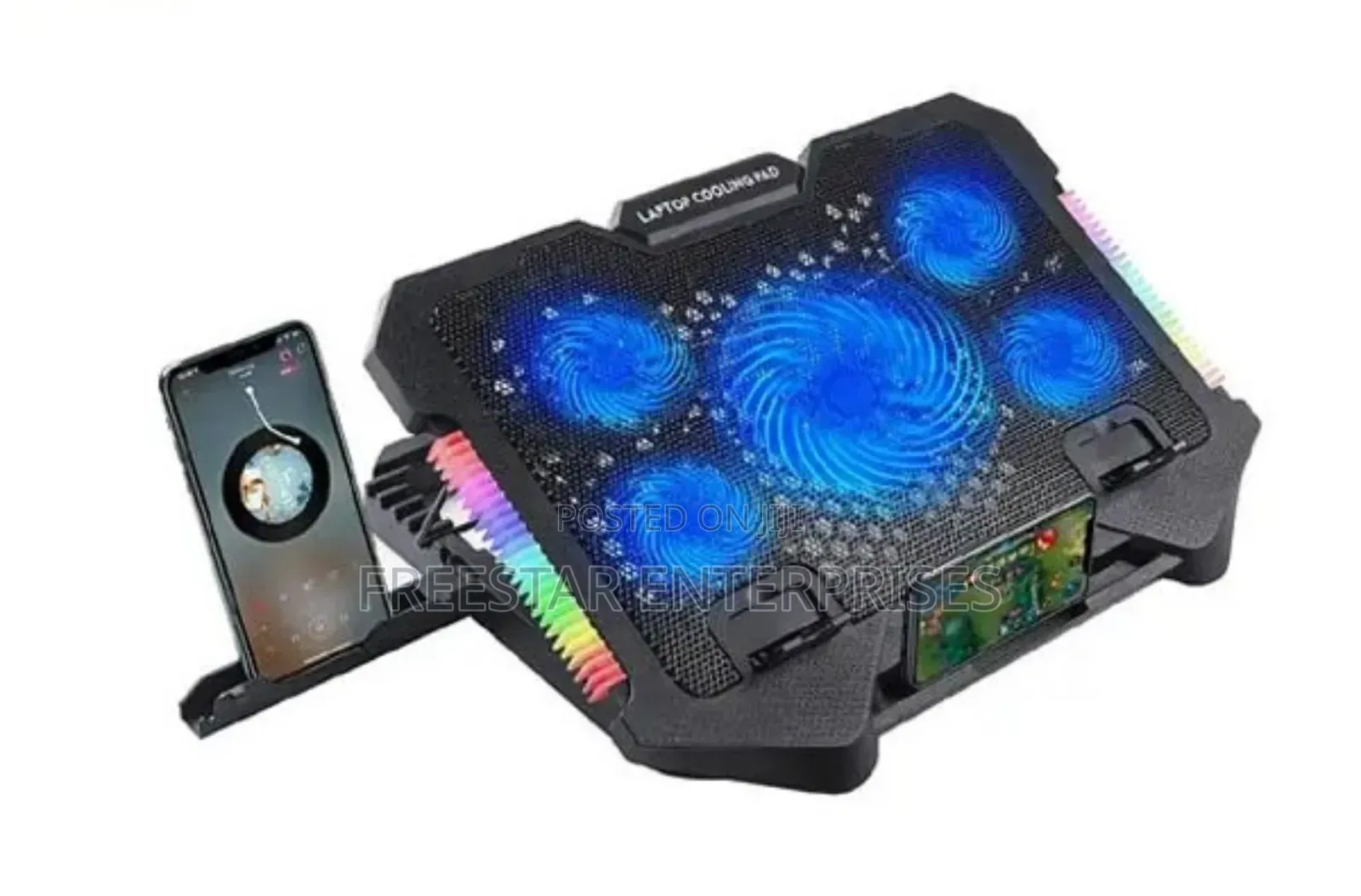 S500 RGB Laptop Gaming Cooling Pad 5 Fan. Laptop Cooling Pad