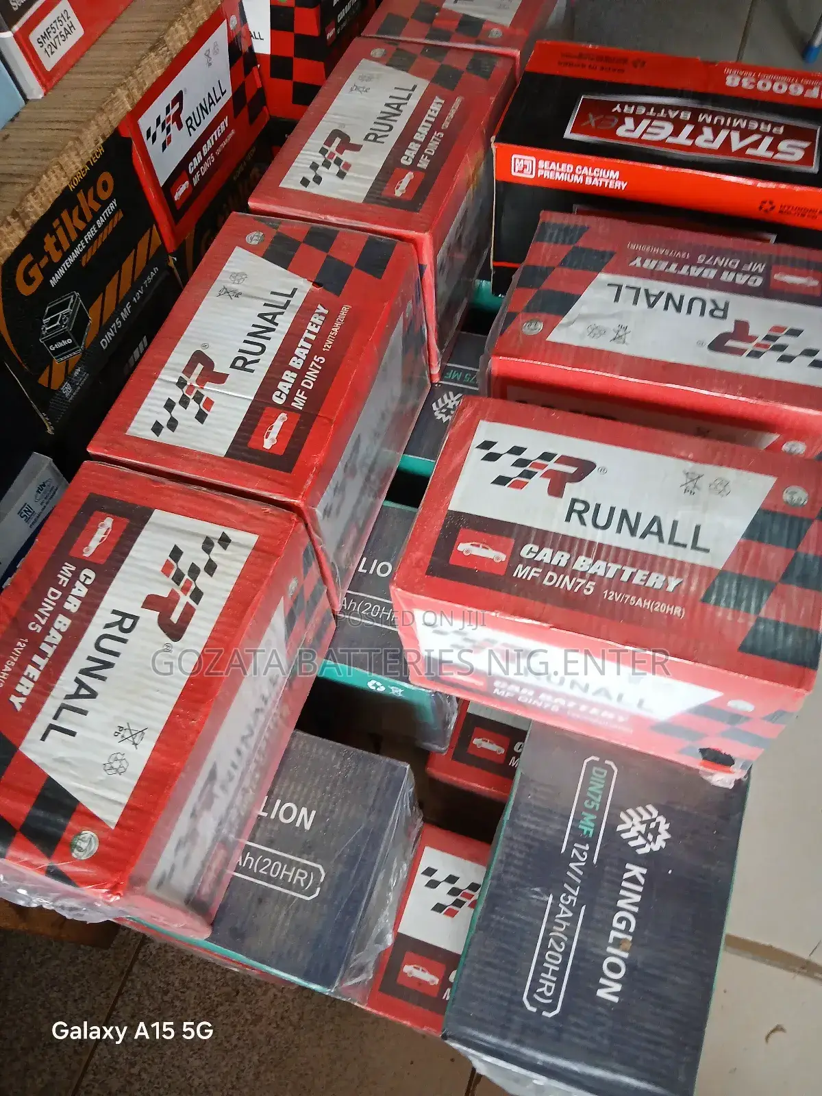 RUNALL Car Battery 75AH Koreat