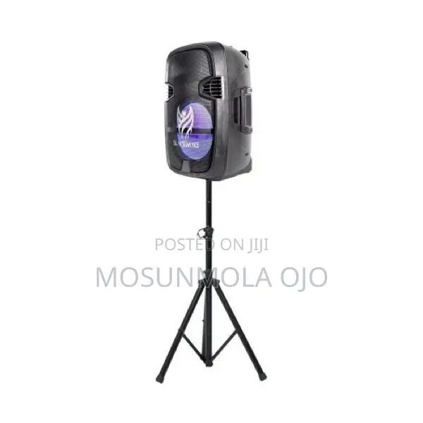 15 Inches Bluetooth Party Trolley Speaker With Tripod