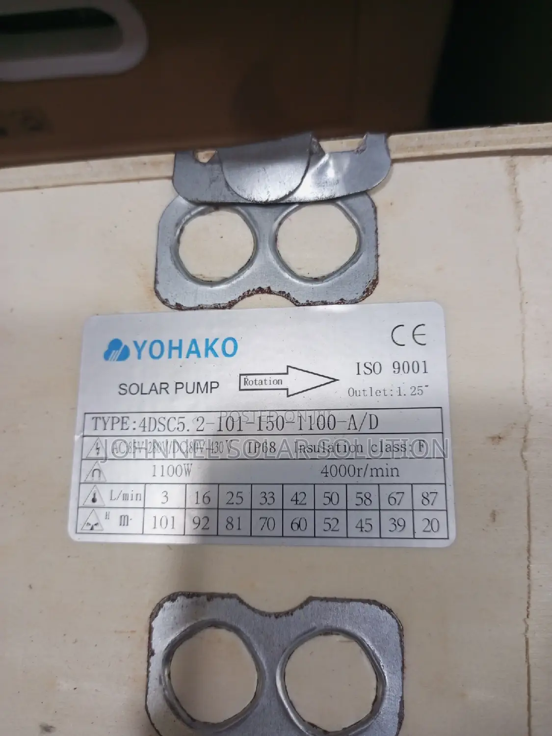 1.5hp Yohako Solar Pump Machine