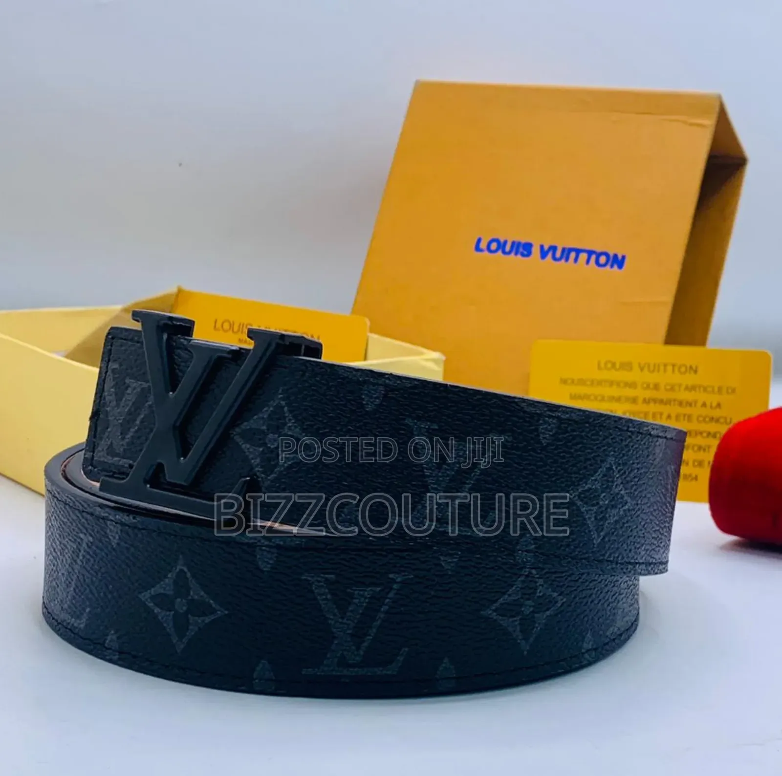 Original Louis Vuitton Leather Belts Available in Store