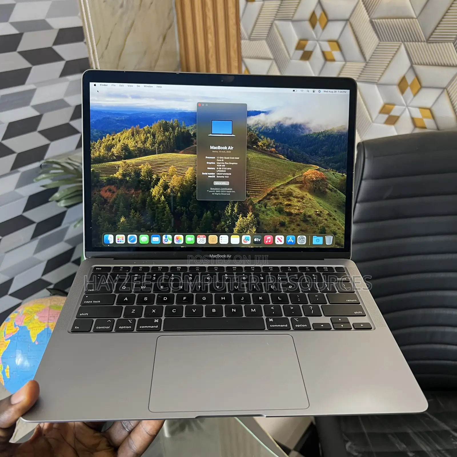 Laptop Apple MacBook 2020 8GB Apple M1 SSD 256GB