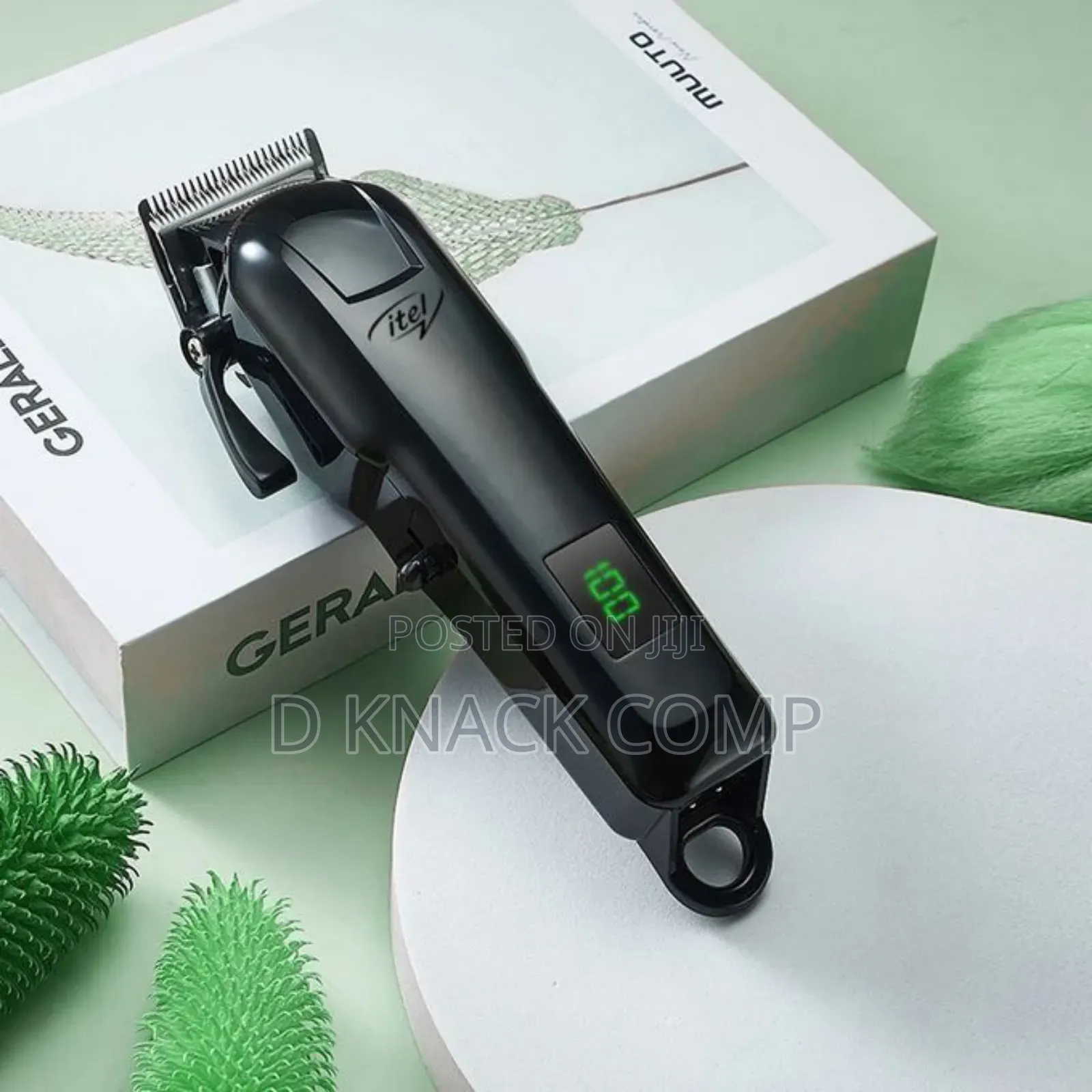 Itel Rechargeable Hair Clipper Durable Led Display Battery