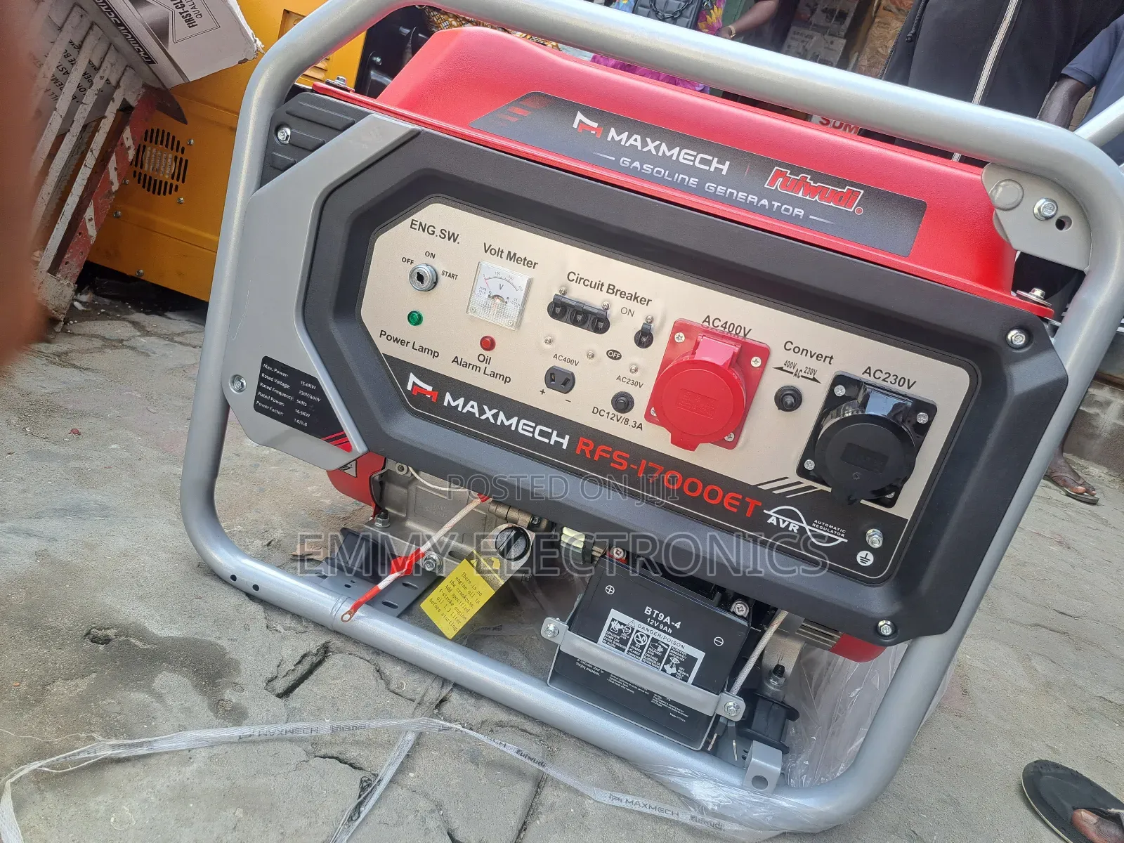 15kva Maxmech Three Phase Petrol Gen Model Rfs17000et 100%