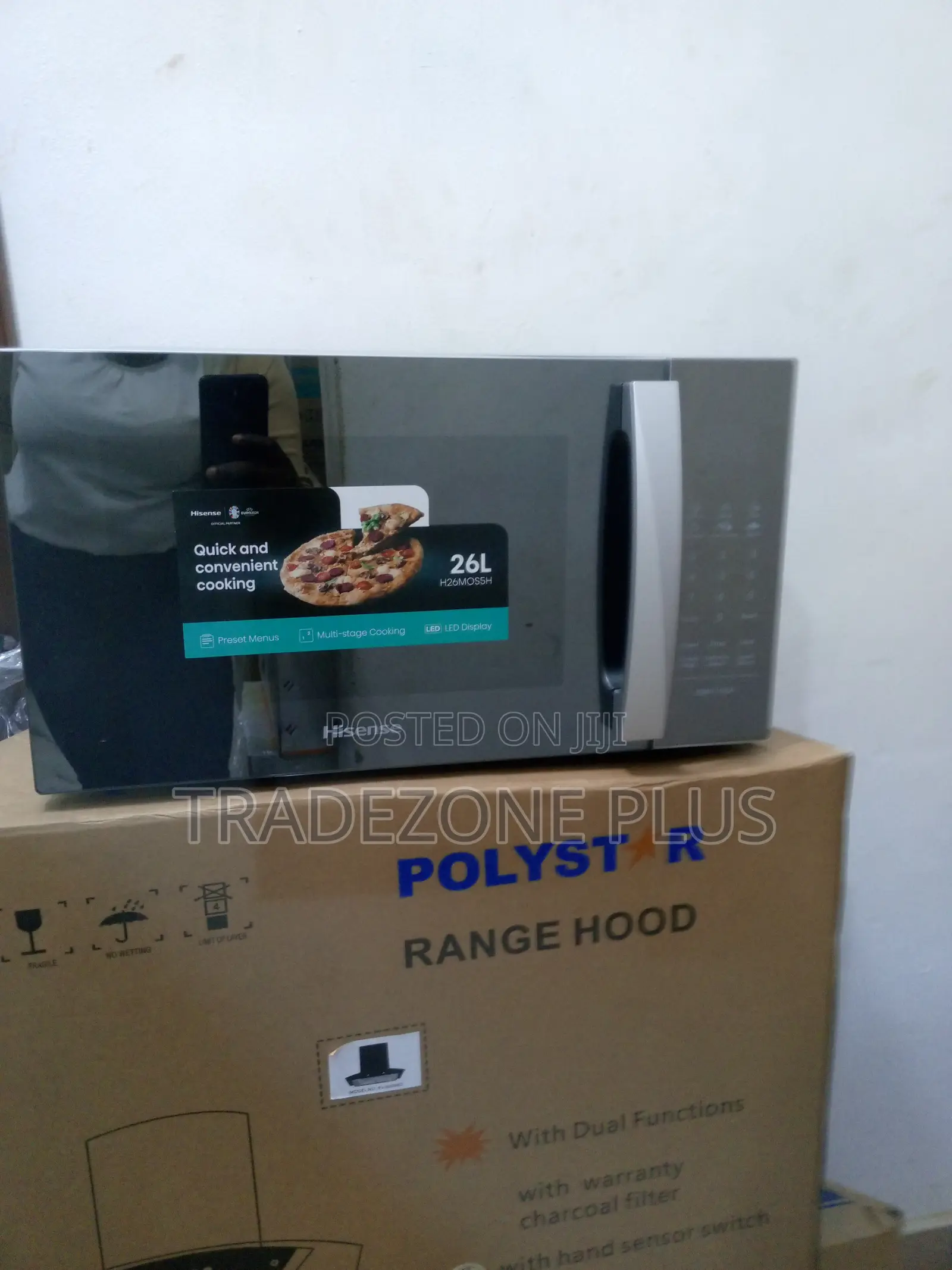 Automatic Hisense Electric Gray 26L Microwave Oven H26mos5h