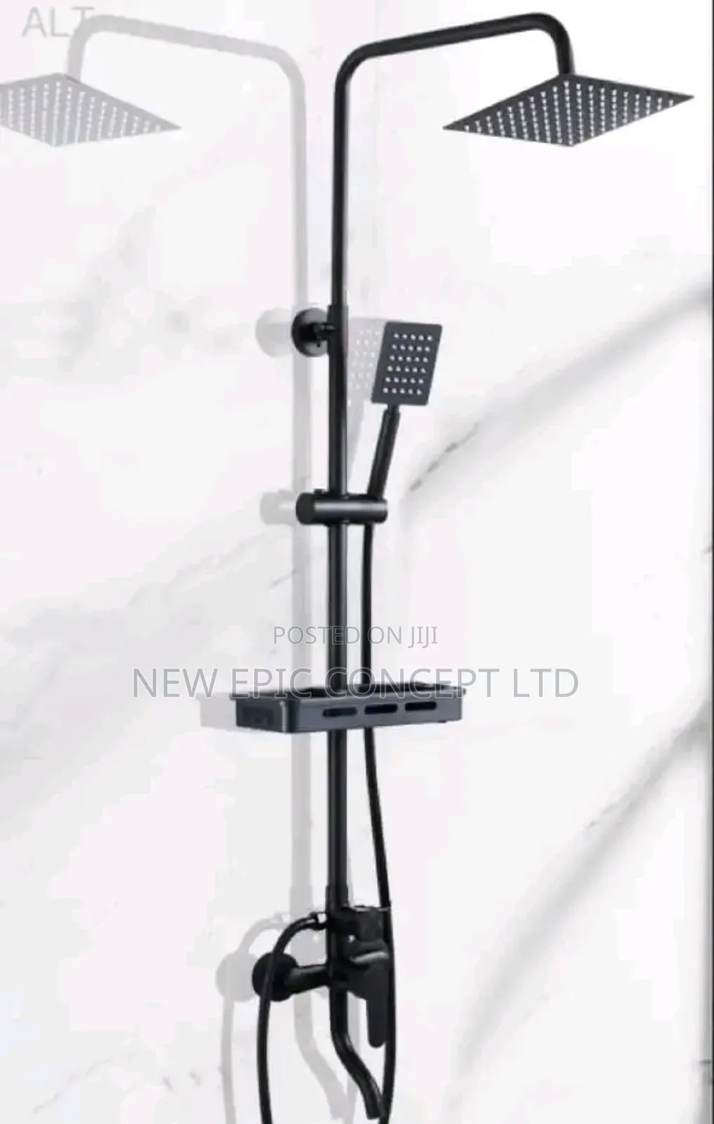 Italian Black Standing Shower