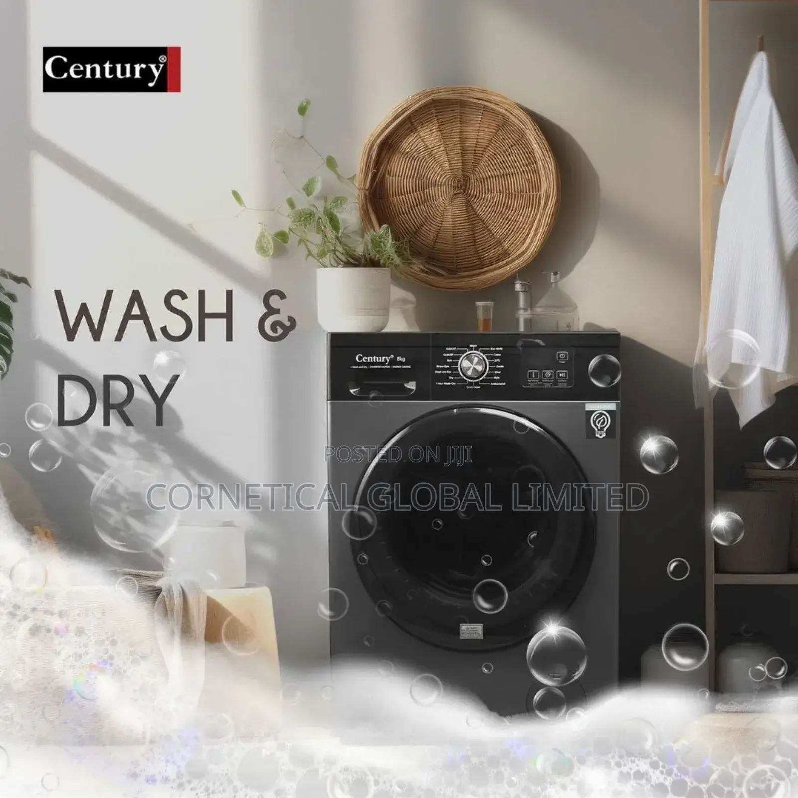 Century Automatic Inverter Dryer Washing Machine Cw8524d18kg