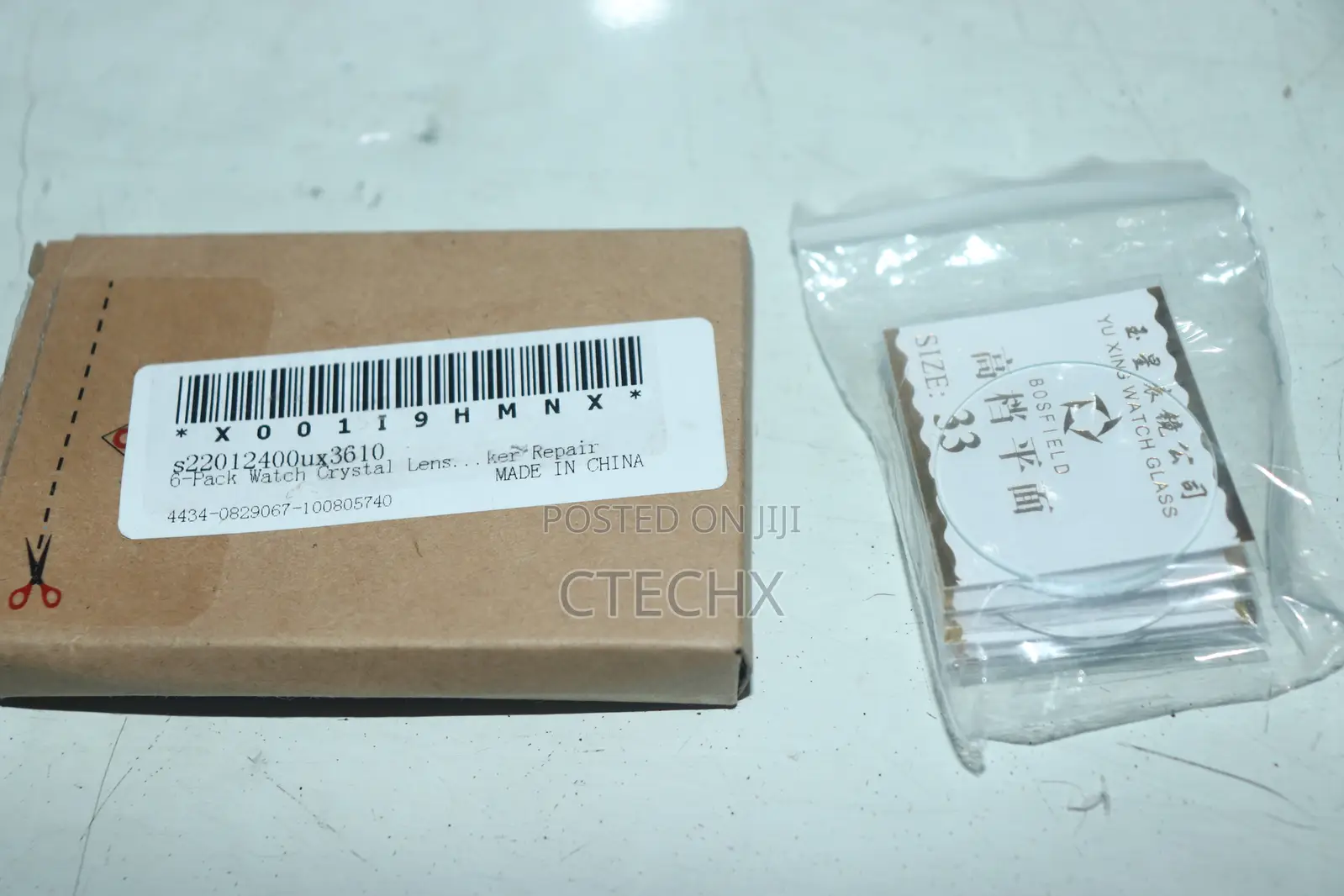 6-Pack Watch Crystal Lens Glass 33.5mm for Watchmaker Repair