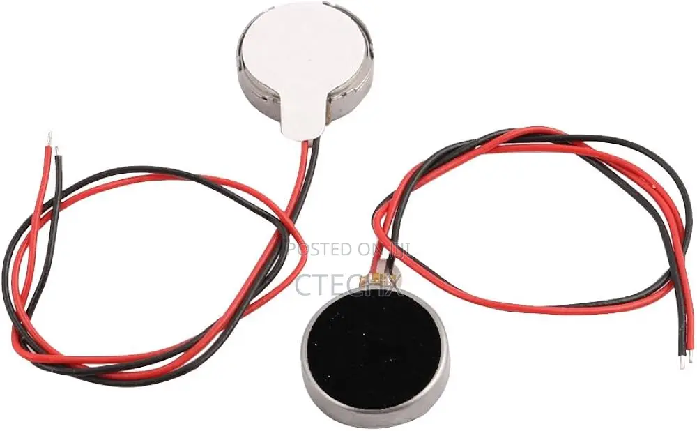 DC 3V 10mm Mobile Coin Flat Vibrating Vibration Motor Wire