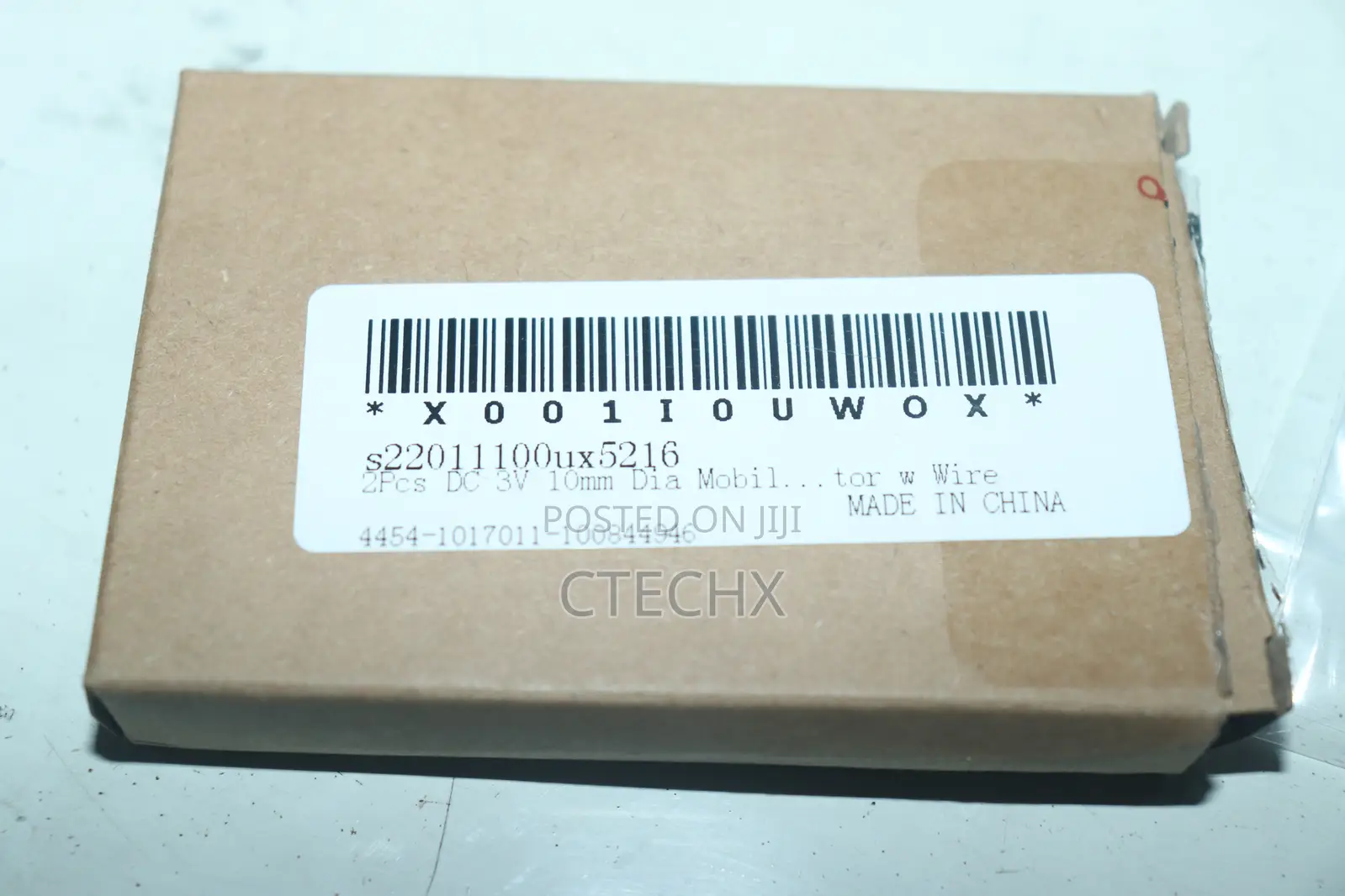 DC 3V 10mm Mobile Coin Flat Vibrating Vibration Motor Wire