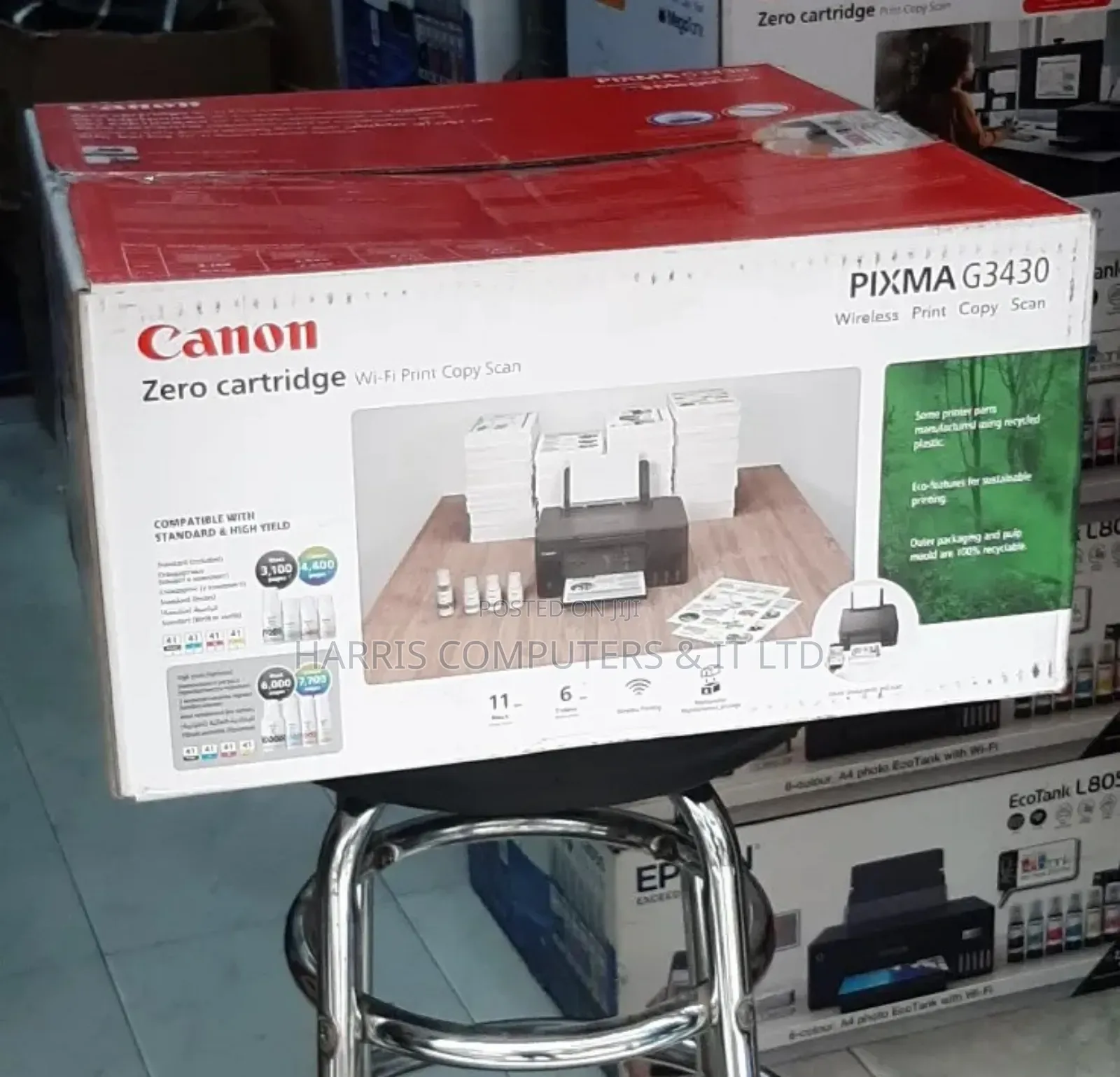 Canon Pixma G3430 A4 Wireless/ Wifi 3 in 1 Inktank Printer