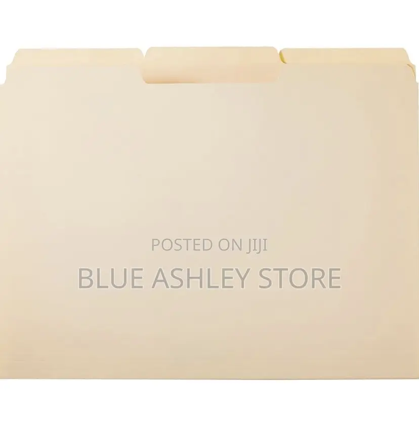 Amazon Basics File Folders, Letter Size, Manila 100pcs