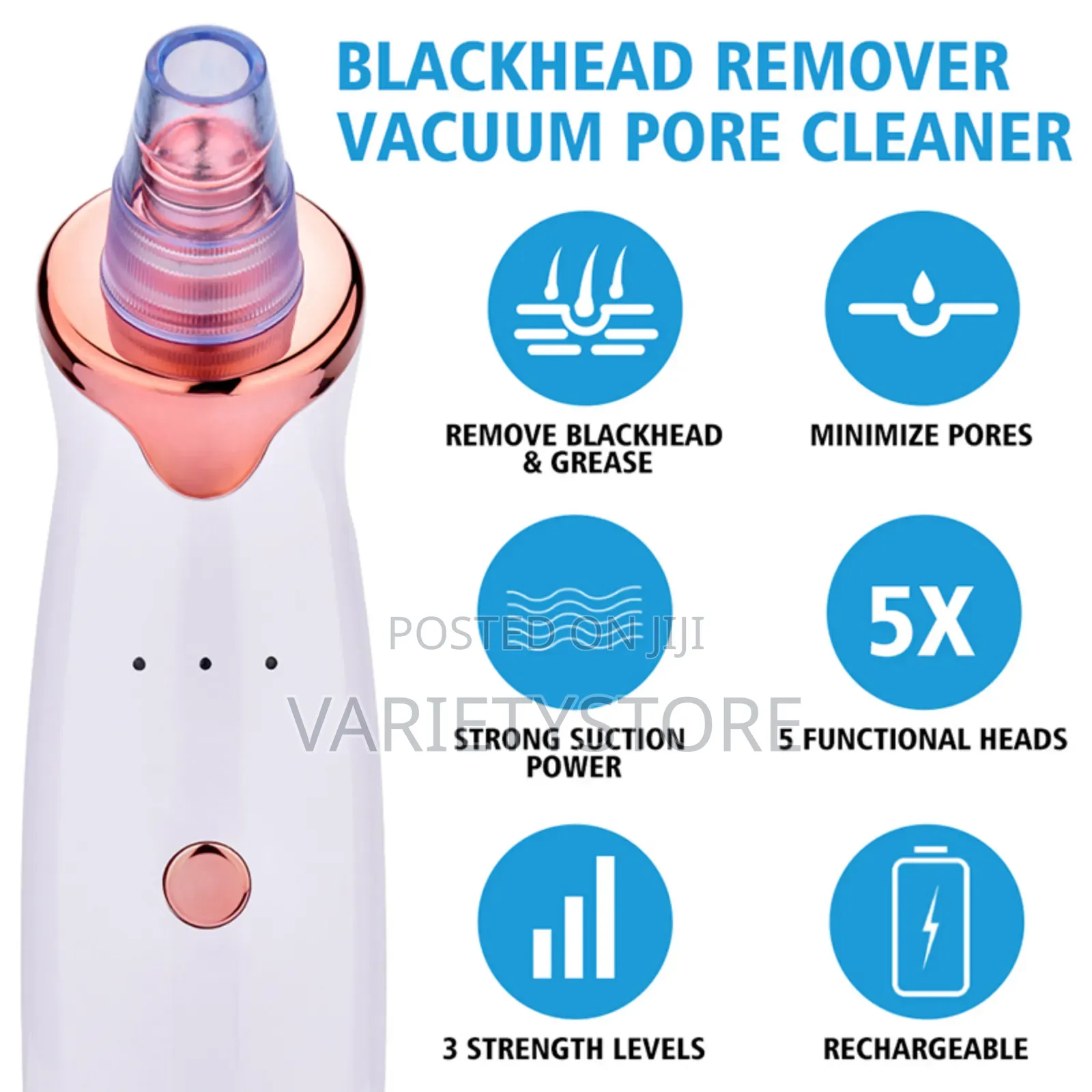 Electric Blackhead Remover Vacuum Facial Pore Cleaner