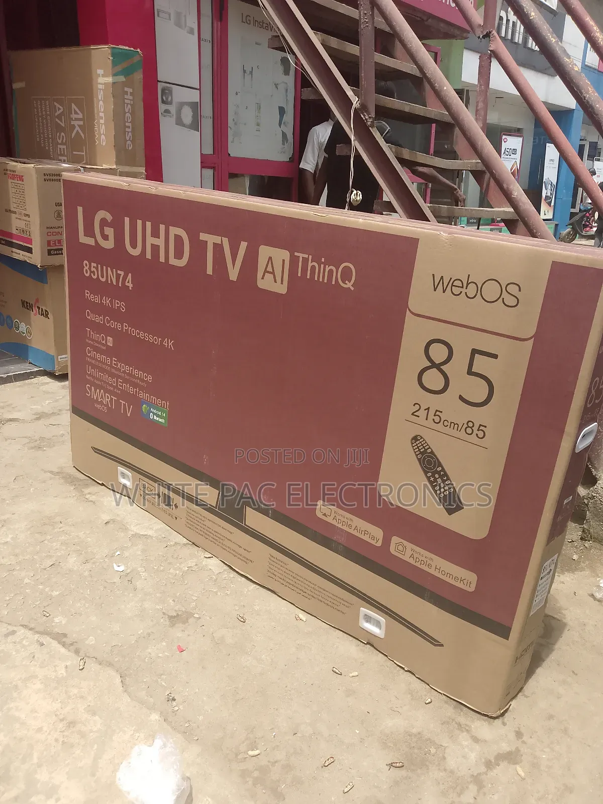 2025>New Lg 85"Uhd Internet Android Smart Flameless Tv>2yrs