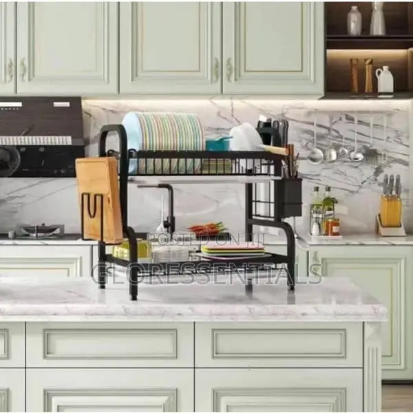 2 Tiers Stainless Steel Plate Rack