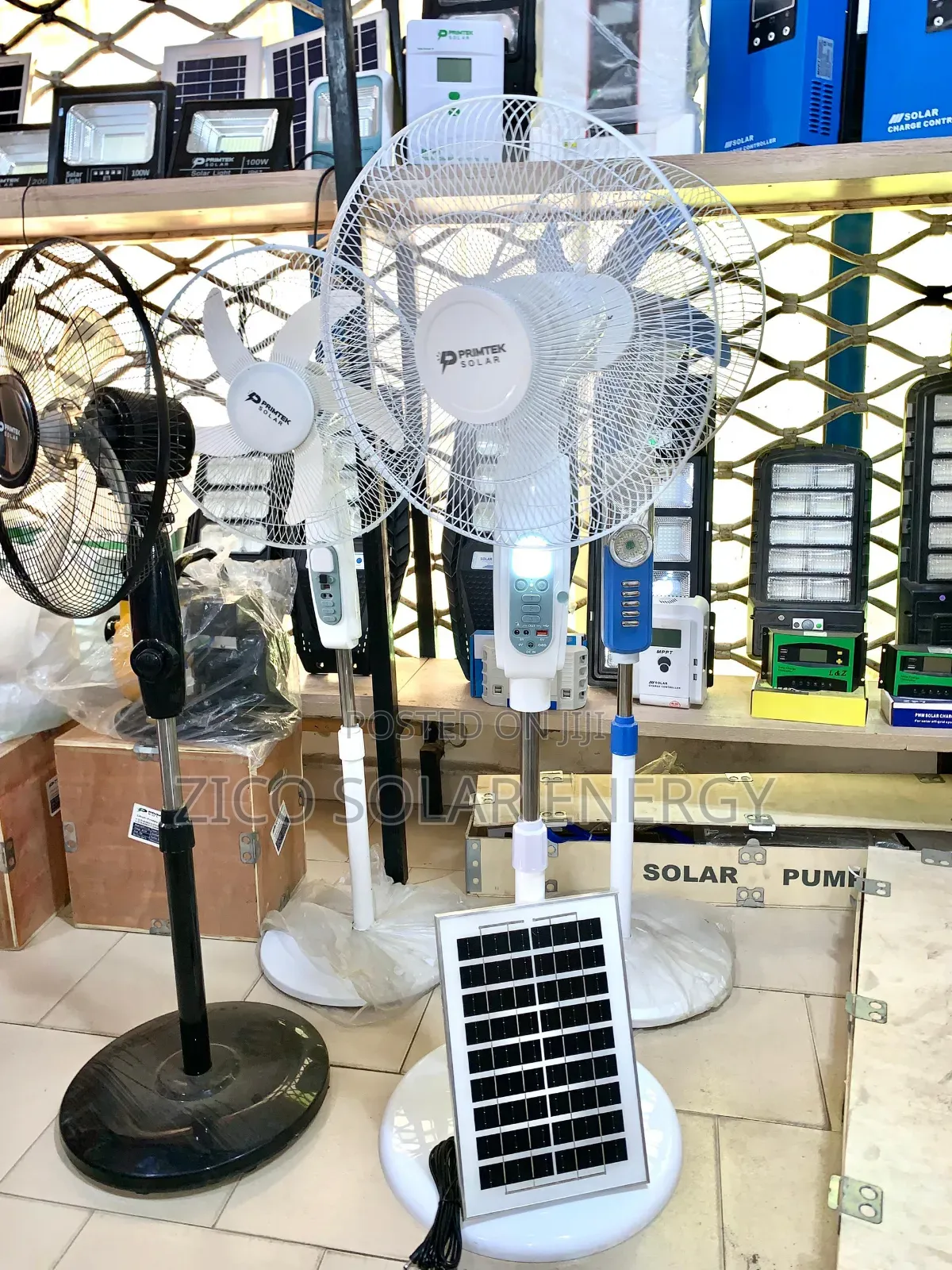 Solar Fan With Panel