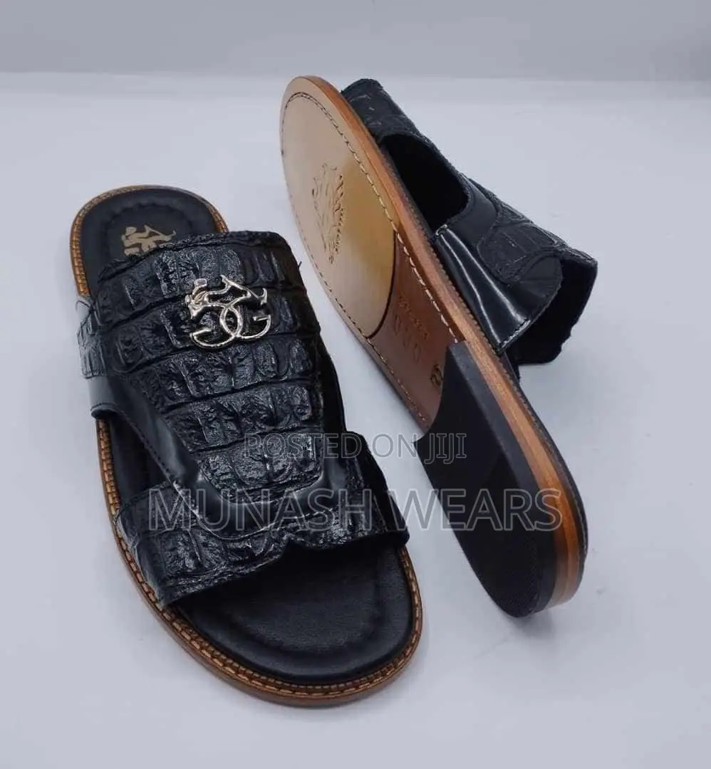 Pure Italian Genio Leather Slipers
