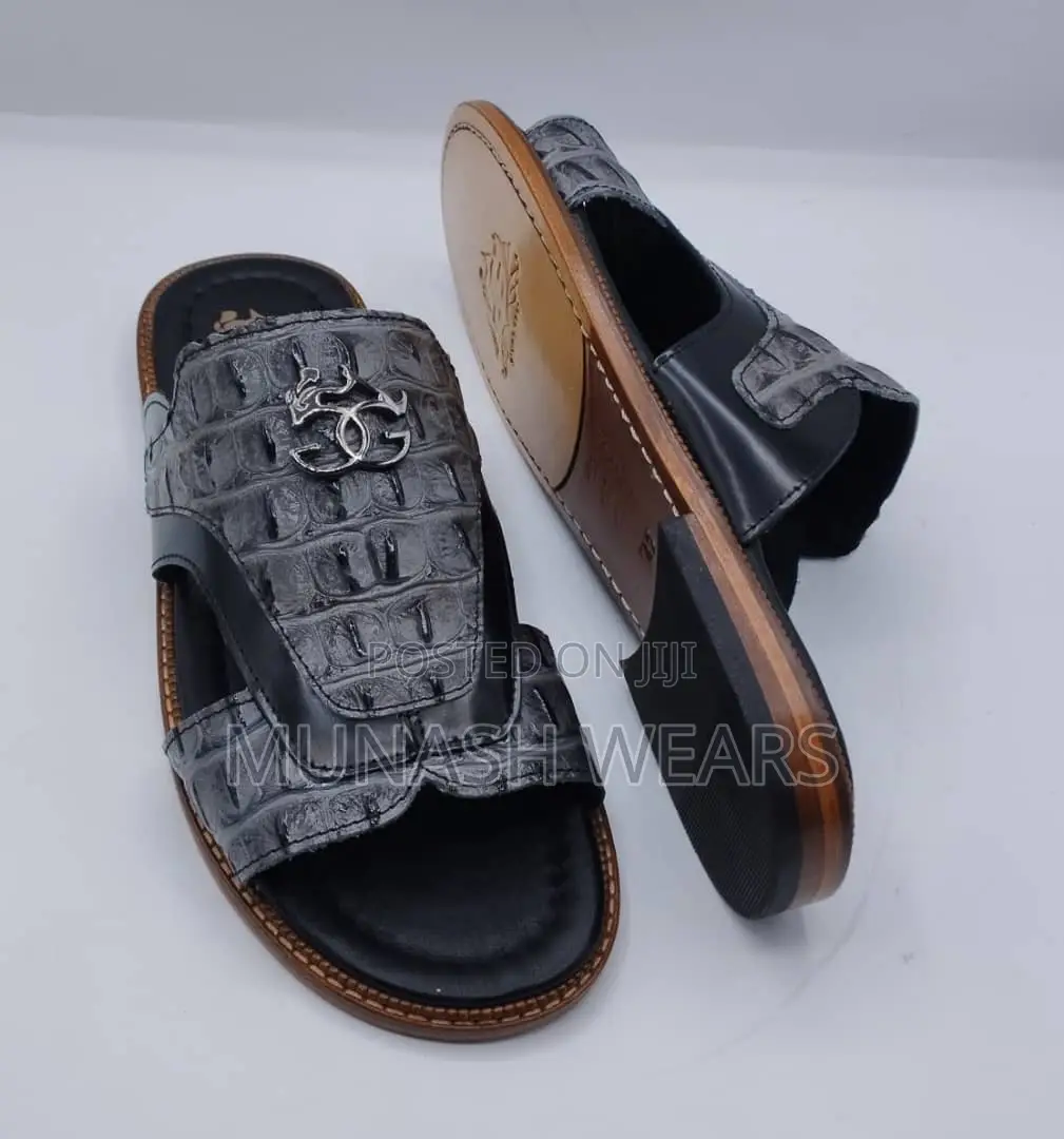Italian Genio Leather Slipers