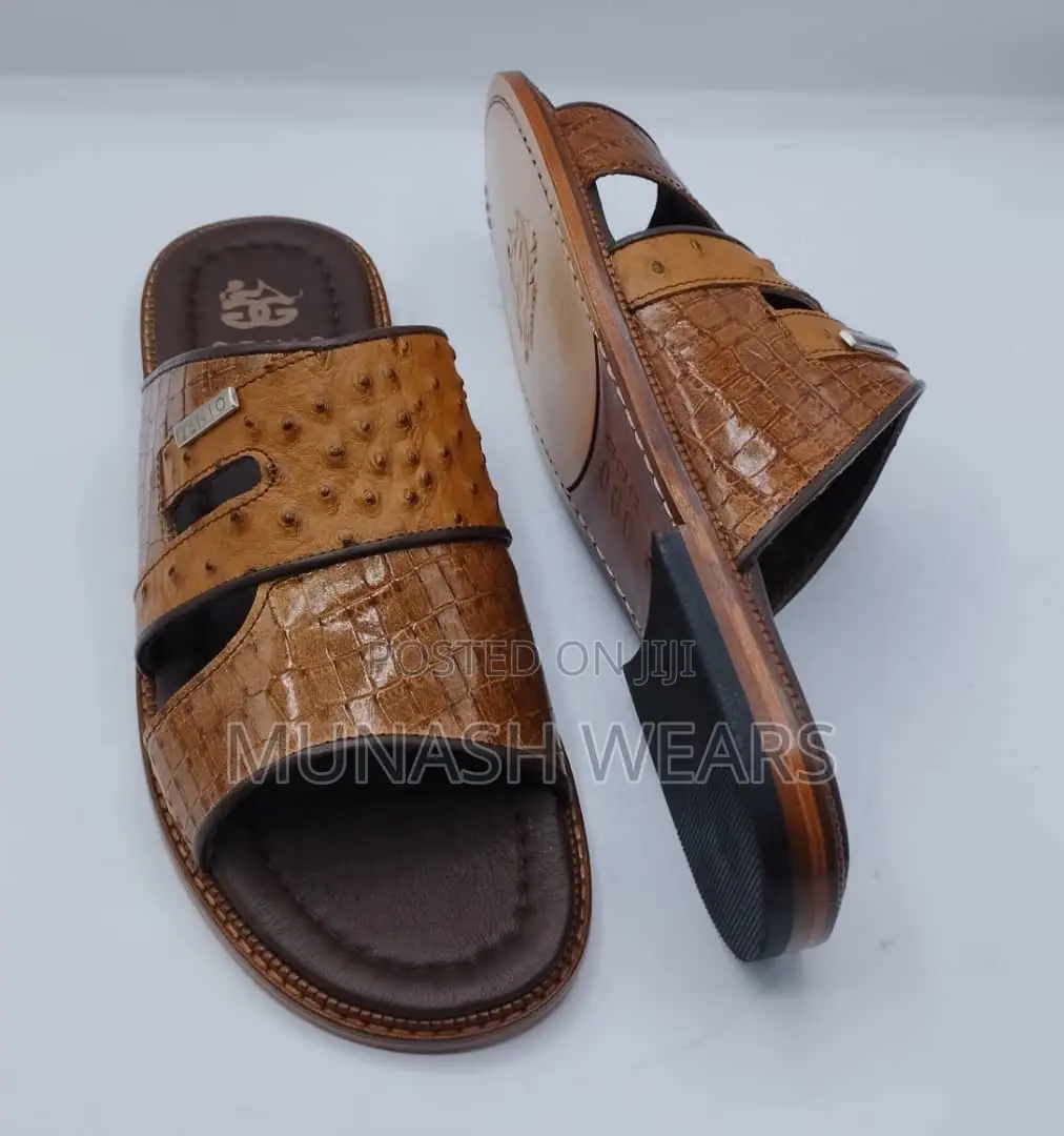Italian Genio Leather Slipers