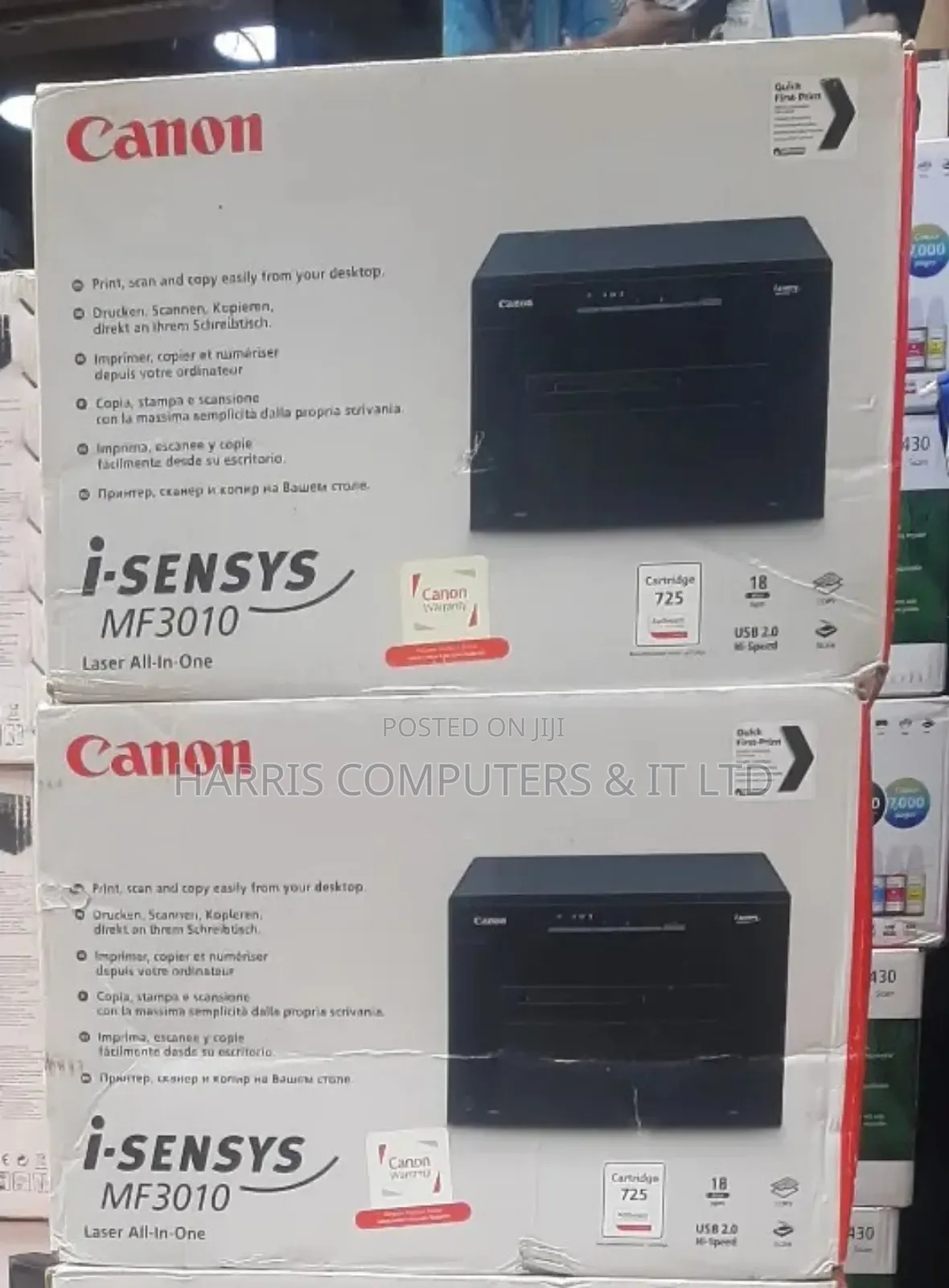 Canon I_sensys Mf 3010 All In1 Laser Printer