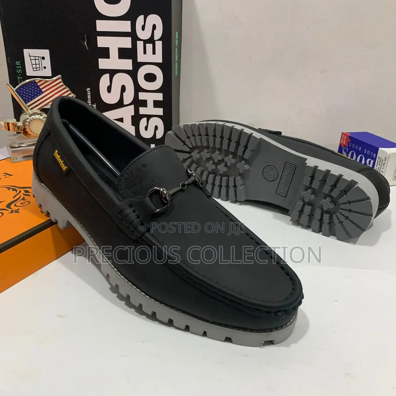 Men's Timberland Big Sole Leather Shoes