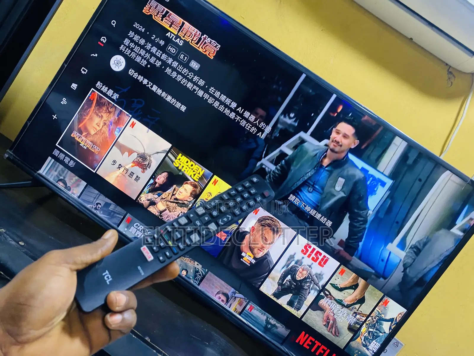 Neatly Used TCL 50”Inches Android Smart Tv Bluetooth Active