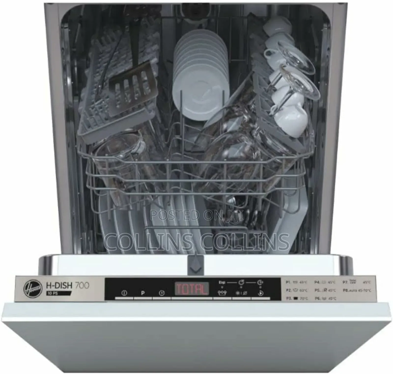 Hoover Slimline Integrated Dishwasher, 10 Place Settings
