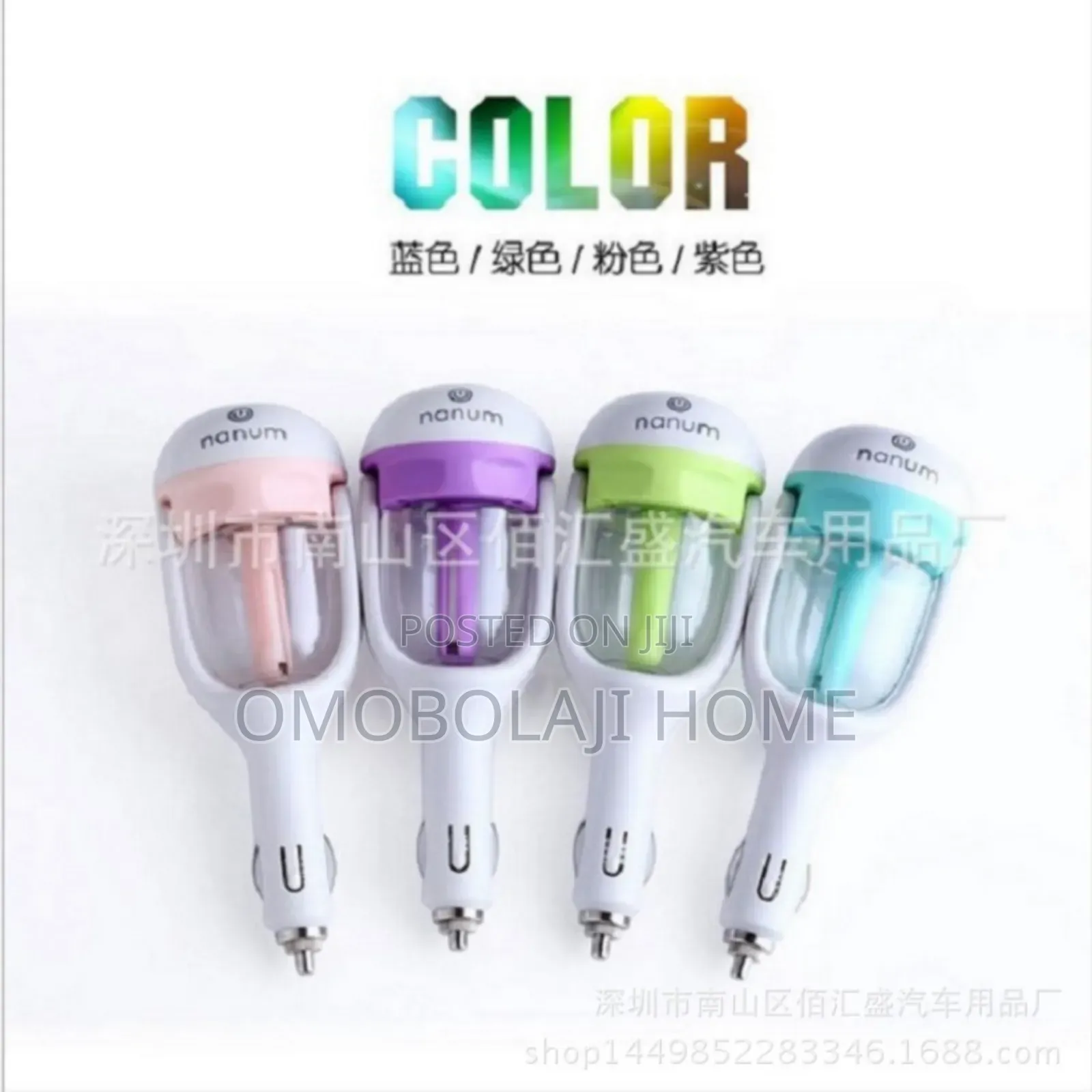 Car Humidifier Air Purifier Diffuser Essential Oil