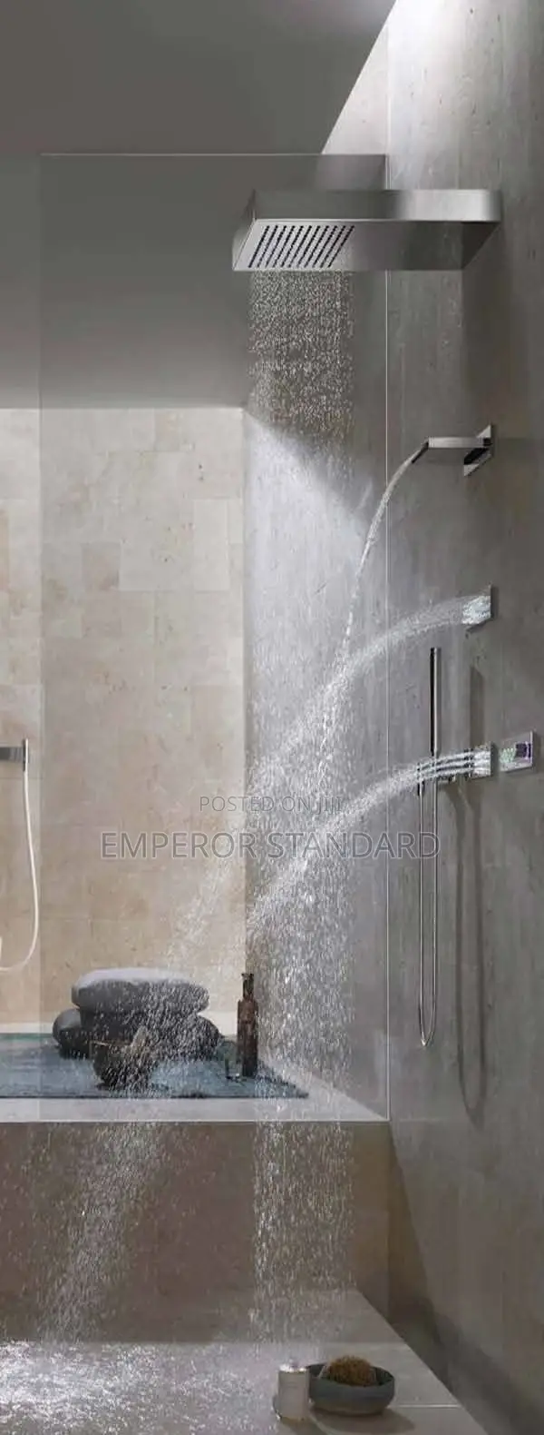 Luxury Shower Wall-Mounted LED Ceiling Shower Tap