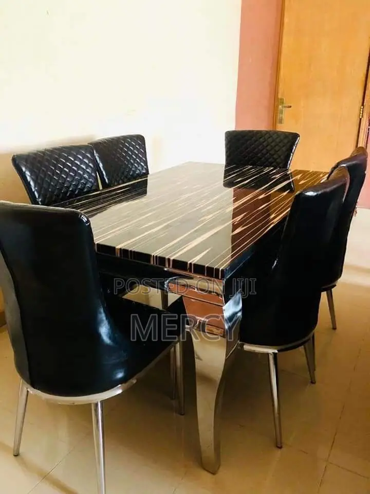 Dining by Six Seaters With Marble Top