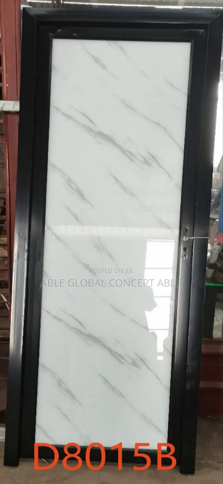 Toilet Door White Marble Design