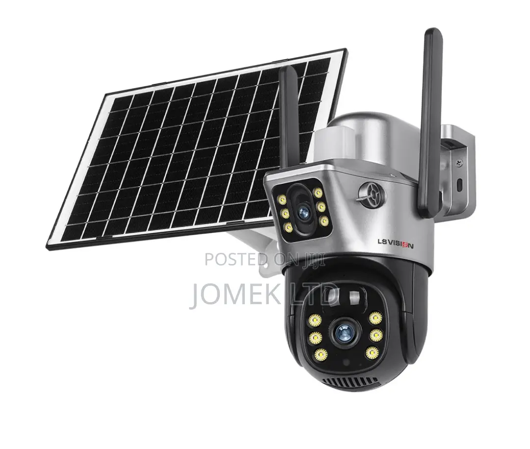 V380 Dual Lens Soler Powered Camera