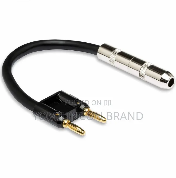 HOSATECH BNP-116BK Speaker Adapter Hosa 1/4 in TS