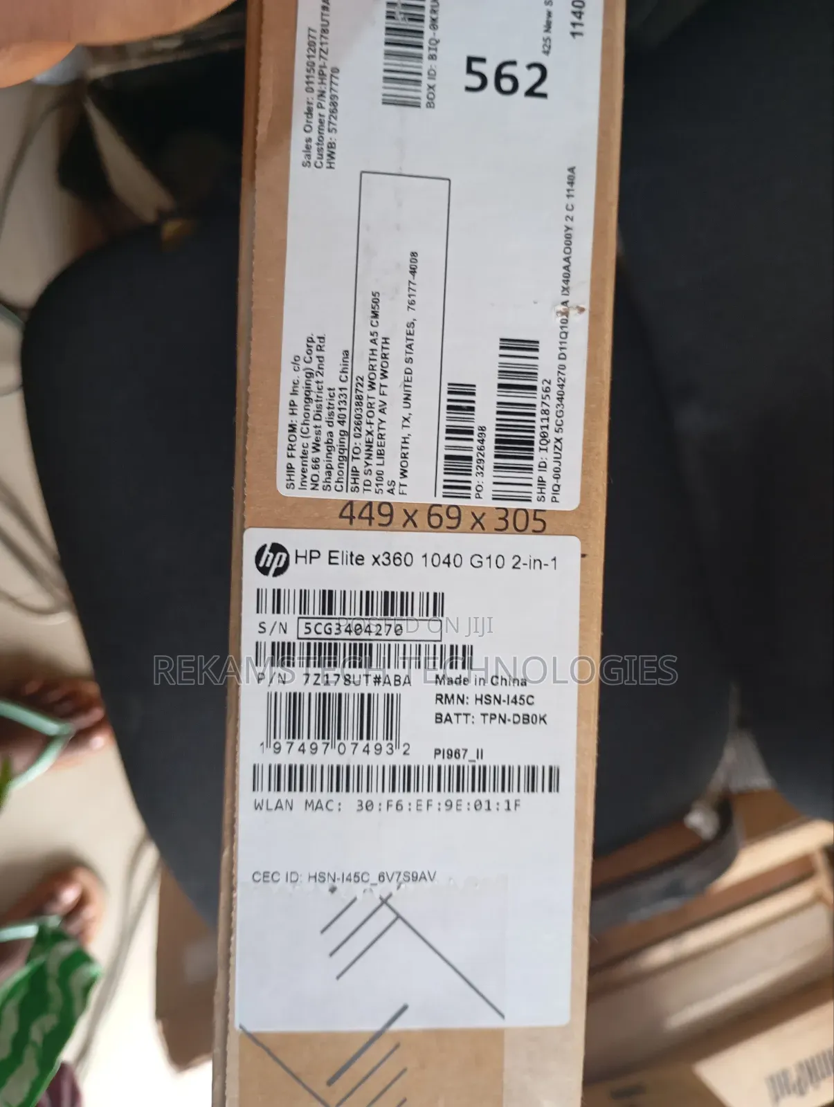New Laptop HP EliteBook X360 1040 G9 16GB Intel Core I7 SSD 512GB