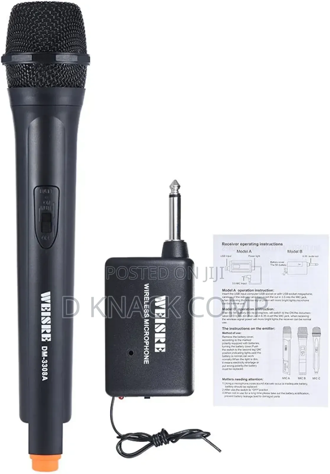 Handheld Wireless Dynamic Microphone Voice Amplifier Karaoke