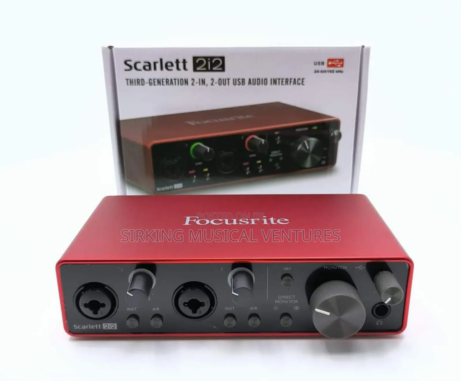 Focusrite Scarlett 2i2 Sound Card 2 Input